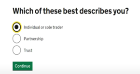 Individual or sole trader